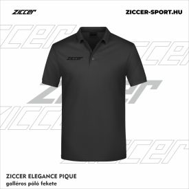 ZICCER ELEGANCE PIQUE galléros póló fekete