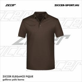 ZICCER ELEGANCE PIQUE galléros póló barna