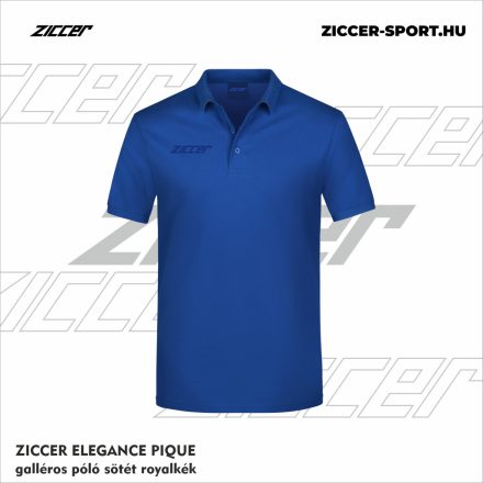 ZICCER ELEGANCE PIQUE galléros póló sötét royalkék