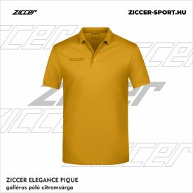 ZICCER ELEGANCE PIQUE galléros póló citromsárga