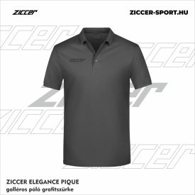 ZICCER ELEGANCE PIQUE galléros póló grafitszürke