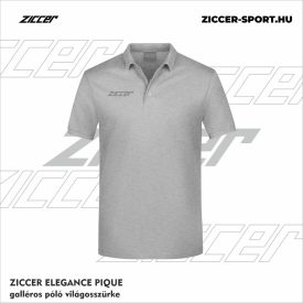 ZICCER ELEGANCE PIQUE galléros póló világosszürke