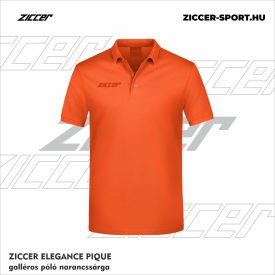 ZICCER ELEGANCE PIQUE galléros póló narancssárga