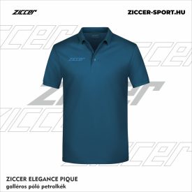 ZICCER ELEGANCE PIQUE galléros póló petrolkék