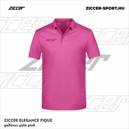 ZICCER ELEGANCE PIQUE galléros póló pink