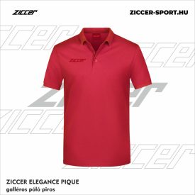 ZICCER ELEGANCE PIQUE galléros póló piros