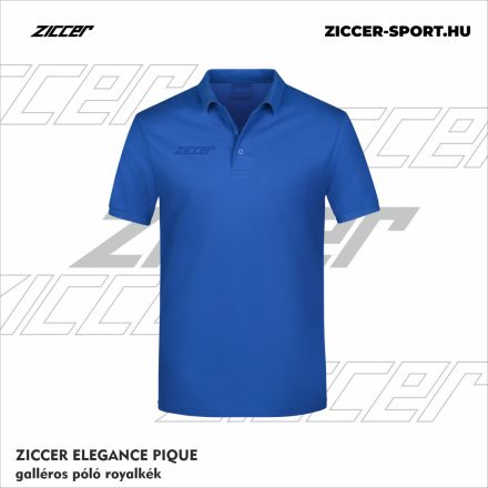 ZICCER ELEGANCE PIQUE galléros póló royalkék