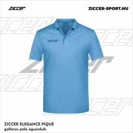 ZICCER ELEGANCE PIQUE galléros póló égszínkék