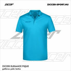 ZICCER ELEGANCE PIQUE galléros póló türkiz