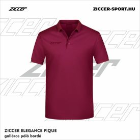 ZICCER ELEGANCE PIQUE galléros póló bordó