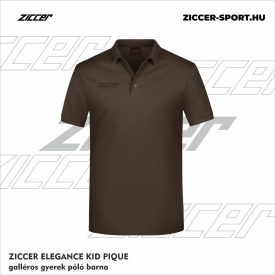 ZICCER ELEGANCE KID PIQUE galléros póló gyerek barna