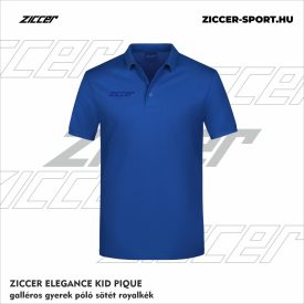  ZICCER ELEGANCE KID PIQUE galléros póló gyerek sötét royalkék