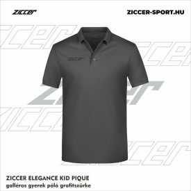   ZICCER ELEGANCE KID PIQUE galléros póló gyerek grafitszürke