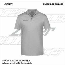   ZICCER ELEGANCE KID PIQUE galléros póló gyerek világosszürke