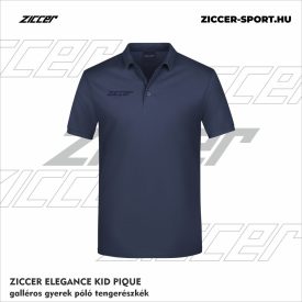   ZICCER ELEGANCE KID PIQUE galléros póló gyerek tengerészkék