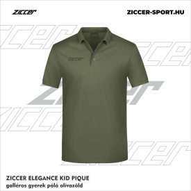 ZICCER ELEGANCE KID PIQUE galléros póló gyerek olívzöld