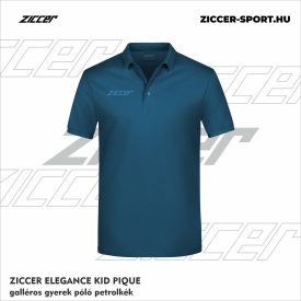 ZICCER ELEGANCE KID PIQUE galléros póló gyerek petrolkék