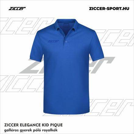 ZICCER ELEGANCE KID PIQUE galléros póló gyerek royalkék