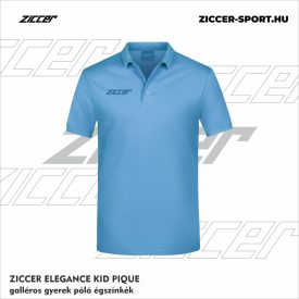  ZICCER ELEGANCE KID PIQUE galléros póló gyerek égszínkék