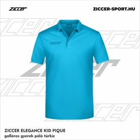 ZICCER ELEGANCE KID PIQUE galléros póló gyerek türkiz