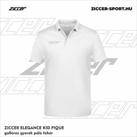ZICCER ELEGANCE KID PIQUE galléros póló gyerek fehér