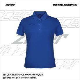   ZICCER ELEGANCE WOMAN PIQUE galléros póló női sötét royalkék