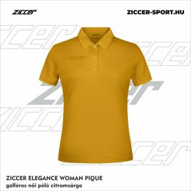   ZICCER ELEGANCE WOMAN PIQUE galléros póló női citromsárga
