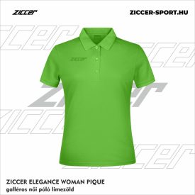 ZICCER ELEGANCE WOMAN PIQUE galléros póló női limezöld