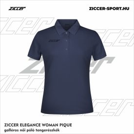   ZICCER ELEGANCE WOMAN PIQUE galléros póló női sötét tengerészkék