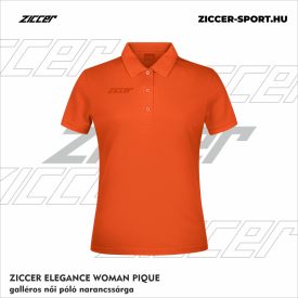   ZICCER ELEGANCE WOMAN PIQUE galléros póló női narancssárga
