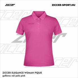 ZICCER ELEGANCE WOMAN PIQUE galléros póló női pink
