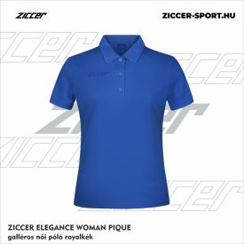 ZICCER ELEGANCE WOMAN PIQUE galléros póló női royalkék