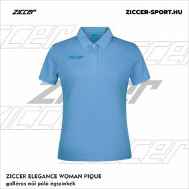   ZICCER ELEGANCE WOMAN PIQUE galléros póló női égszínkék