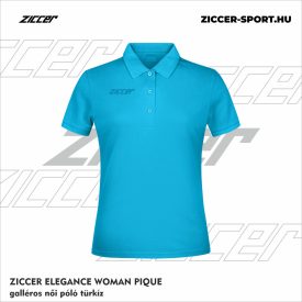   ZICCER ELEGANCE WOMAN PIQUE galléros póló női sötét türkiz