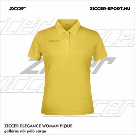 ZICCER ELEGANCE WOMAN PIQUE galléros póló női sárga