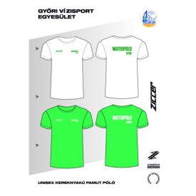 GYŐRI VIZISPORT SE T-SHIRT KEREKNYAKÚ PAMUT PÓLÓ UNISEX
