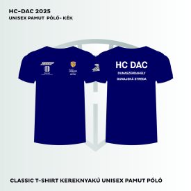 Dunaszerdahely HC DAC férfi kereknyakú pamut póló kék