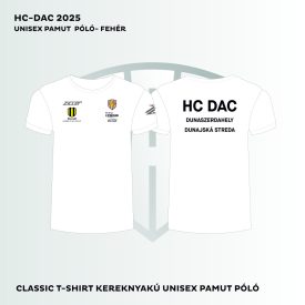 Dunaszerdahely HC DAC férfi kereknyakú pamut póló fehér