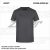 ZICCER CLASSIC T-SHIRT kereknyakú pamut póló grafitszürke