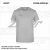 ZICCER CLASSIC T-SHIRT kereknyakú pamut póló világosszürke