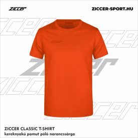   ZICCER CLASSIC T-SHIRT kereknyakú pamut póló narancssárga
