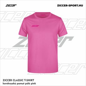 ZICCER CLASSIC T-SHIRT kereknyakú pamut pink