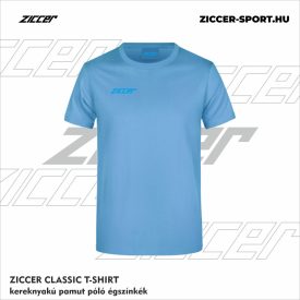 ZICCER CLASSIC T-SHIRT kereknyakú pamut póló égszínkék
