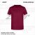 ZICCER CLASSIC T-SHIRT kereknyakú pamut póló bordó