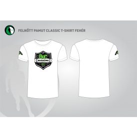 Budaörs T-shirt felnőtt kereknyakú pamut póló fehér