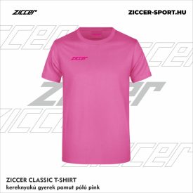ZICCER CLASSIC T-SHIRT kereknyakú gyerek pamut póló pink