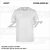 ZICCER CLASSIC T-SHIRT kereknyakú gyerek pamut póló fehér