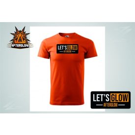   Afterglow Esports Club kereknyakú pamut póló narancssárga