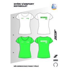 GYŐRI VIZISPORT SE KEREKNYAKÚ PAMUT PÓLÓ NŐI