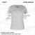 ZICCER CLASSIC T-SHIRT kereknyakú női pamut póló világosszürke